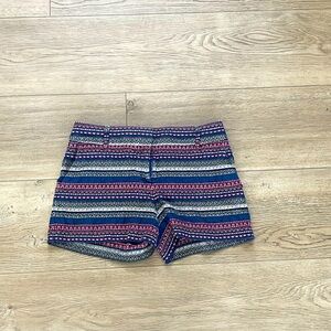 LOFT Geometric Embroidered Shorts – Multicolor – Size 4